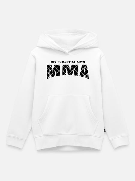 MMA Mixed Martial Arts - Kinder Premium Organic Hoodie - Weiß