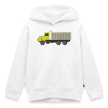 Lkw - Kinder Premium Organic Hoodie - Weiß - Vorne - AI Model Kid Female (0cm)