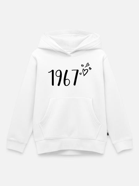 1967 - Kinder Premium Organic Hoodie - Weiß