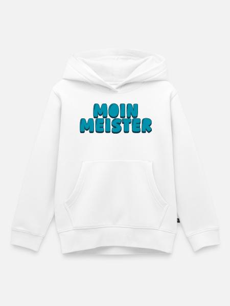 Moin Meister - Kinder Premium Organic Hoodie - Weiß