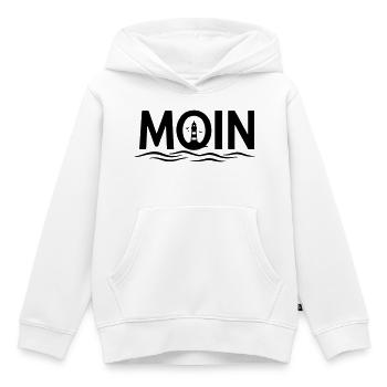 MOIN Leuchtturm – Maritimer Küstenlook - Kinder Premium Organic Hoodie - Weiß - Vorne - AI Model Kid Female (0cm)