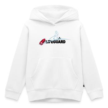 Lifeguard sauveteur aquatique - Sweat Premium à capuche enfant bio - blanc - Devant - AI Model Kid Female (0cm)