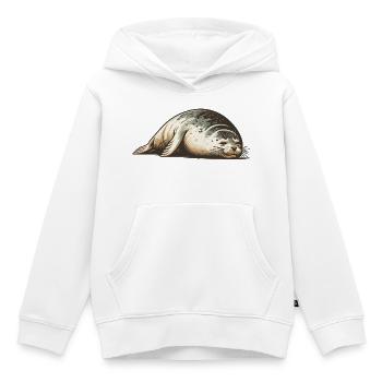 Robbe - Kinder Premium Organic Hoodie - Weiß - Vorne - AI Model Kid Female (0cm)