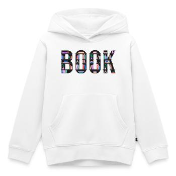Dinkelbuch mit Bücherregalen, Lesen und Literat - Kinder Premium Organic Hoodie - Weiß - Vorne - AI Model Kid Female (0cm)