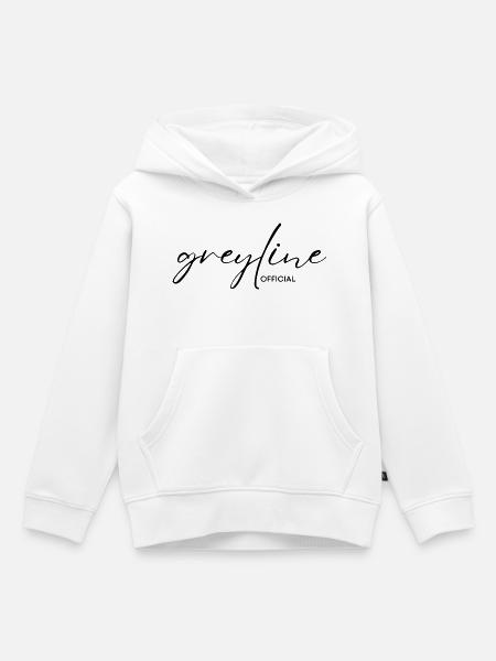 Greyline Official - Kinder Premium Organic Hoodie - Weiß