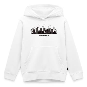 Phoenicians Skyline Phoenix - Kinder Premium Organic Hoodie - Weiß - Vorne - AI Model Kid Female (0cm)