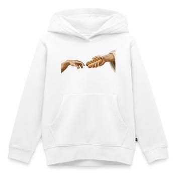 Hotdog Die Kreation Lustiger Hotdog - Kinder Premium Organic Hoodie - Weiß - Vorne - AI Model Kid Female (0cm)