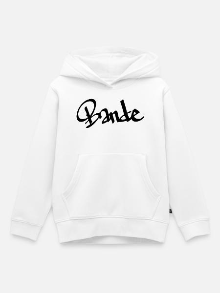Bande - Kinder Premium Organic Hoodie - Weiß