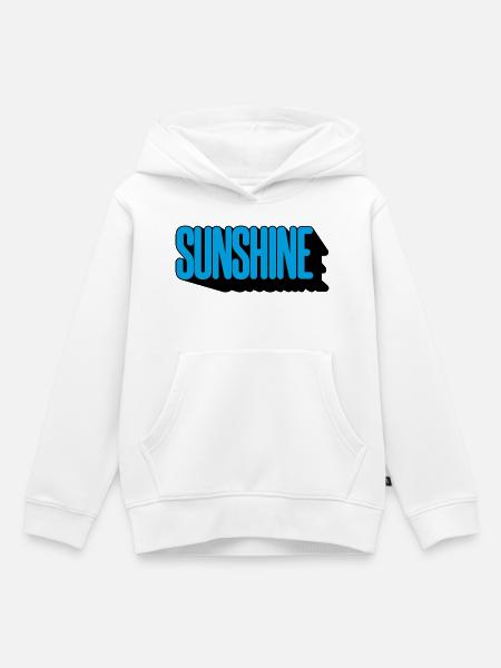 Sunshine - Kinder Premium Organic Hoodie - Weiß