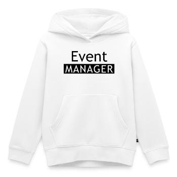 Event Manager Balken - Kinder Premium Organic Hoodie - Weiß - Vorne - AI Model Kid Female (0cm)
