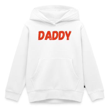 Daddy, der vertraute Papa – Geschenkidee - Kinder Premium Organic Hoodie - Weiß - Vorne - AI Model Kid Female (0cm)