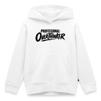 PENSEUR PROFESSIONNEL Grunge - Sweat Premium à capuche enfant bio - blanc - Devant - AI Model Kid Female (0cm)