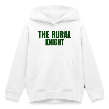 DER LÄNDLICHE RITTER — Stärke, Ehre & Landident - Kinder Premium Organic Hoodie - Weiß - Vorne - AI Model Kid Female (0cm)