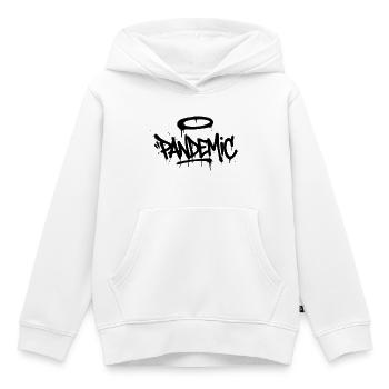 Pandemic Graffiti Halo - Kinder Premium Organic Hoodie - Weiß - Vorne - AI Model Kid Female (0cm)