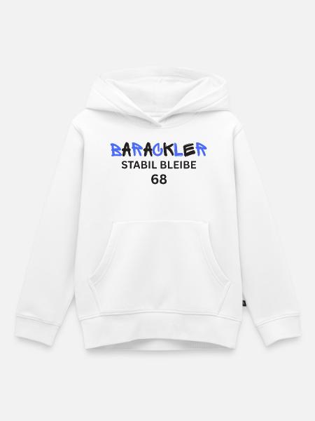 Barackler stabil bleibe 68 - Kinder Premium Organic Hoodie - Weiß