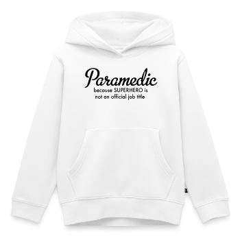ambulanciers - Sweat Premium à capuche enfant bio - blanc - Devant - AI Model Kid Female (0cm)