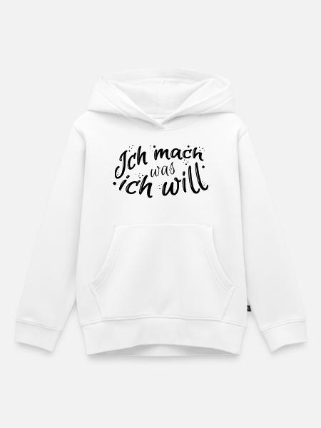 Lustiger Spruch - Kinder Premium Organic Hoodie - Weiß