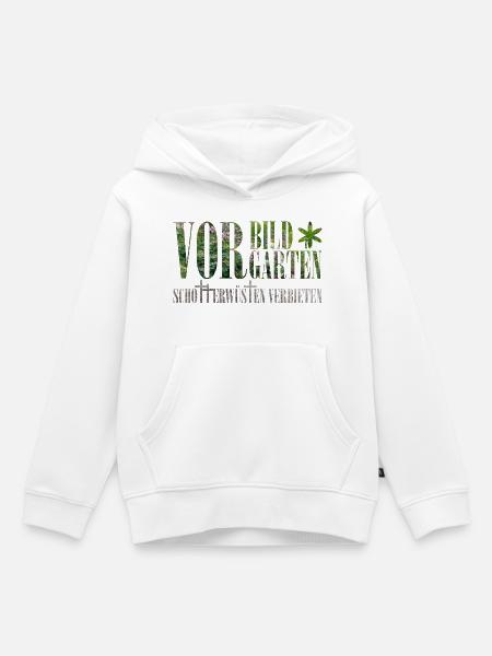 Vorbild Vorgarten - Kinder Premium Organic Hoodie - Weiß
