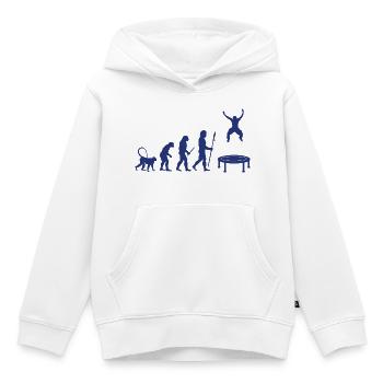 Développement du trampoline - Sweat Premium à capuche enfant bio - blanc - Devant - AI Model Kid Female (0cm)
