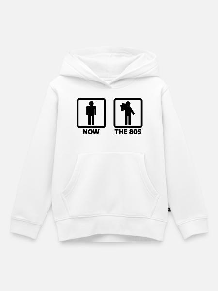 Achtziger - Kinder Premium Organic Hoodie - Weiß