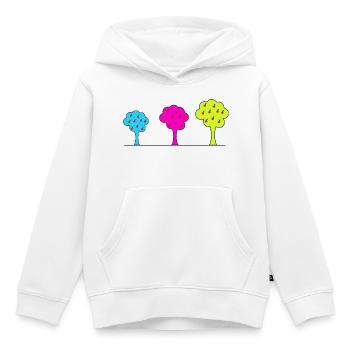 anniversaire. anniversaire décennie. humour. drôle - Sweat Premium à capuche enfant bio - blanc - Devant - AI Model Kid Female (0cm)