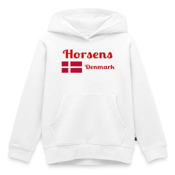 Horsens Dänemark - Stilvolle Drucke - Kinder Premium Organic Hoodie - Weiß - Vorne - AI Model Kid Female (0cm)