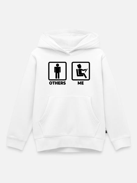 Busfahrer - Kinder Premium Organic Hoodie - Weiß