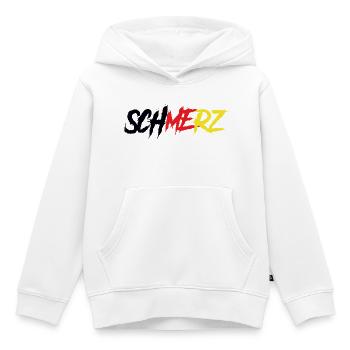 Schmerz – Deutschland Statement Shirt - Kinder Premium Organic Hoodie - Weiß - Vorne - AI Model Kid Female (0cm)