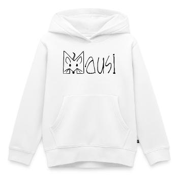 MAUSI MAUS - Kinder Premium Organic Hoodie - Weiß - Vorne - AI Model Kid Female (0cm)