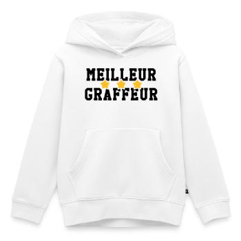 Graffiti / Tag / Writer / Street Art - Kinder Premium Organic Hoodie - Weiß - Vorne - AI Model Kid Female (0cm)