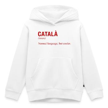 CATALAN Language Katalanisch Katalanische Sprache - Kinder Premium Organic Hoodie - Weiß - Vorne - AI Model Kid Female (0cm)