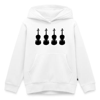 Fiddles - Kids Premium Organic Hoodie - white - Front - AI Model Kid Female (0cm)