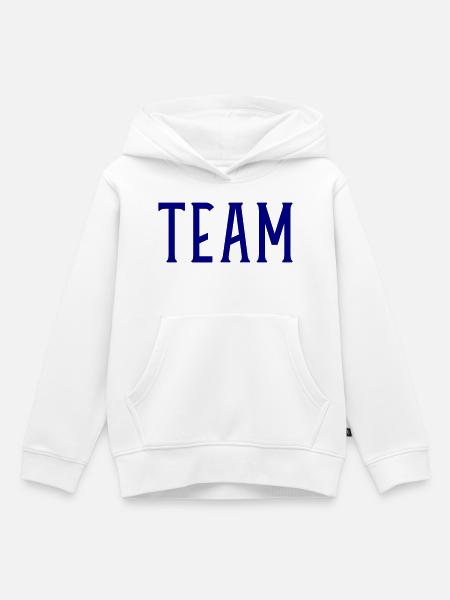 Team - Kinder Premium Organic Hoodie - Weiß