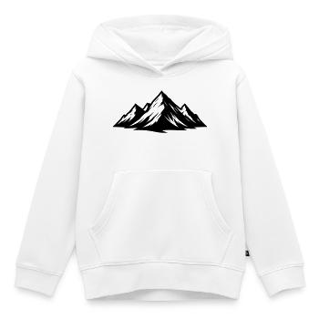 Berge Symbolik - Kinder Premium Organic Hoodie - Weiß - Vorne - AI Model Kid Female (0cm)