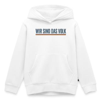 Wir sind das Volk - Kinder Premium Organic Hoodie - Weiß - Vorne - AI Model Kid Female (0cm)