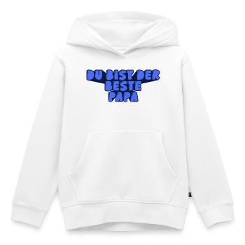 du bist der beste Papa - Kinder Premium Organic Hoodie - Weiß - Vorne - AI Model Kid Female (0cm)