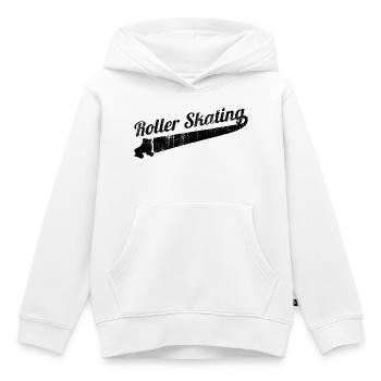 Rollschuhlaufen - Kinder Premium Organic Hoodie - Weiß - Vorne - AI Model Kid Female (0cm)