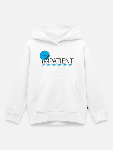 ungeduldig - Kinder Premium Organic Hoodie - Weiß