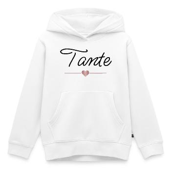 Tante Herz Geschenk Familie Lieblingsmensch - Kinder Premium Organic Hoodie - Weiß - Vorne - AI Model Kid Female (0cm)