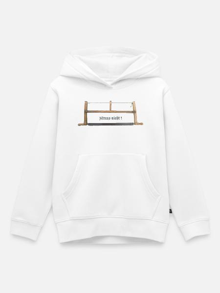 Tischlersäge Stress nicht! - Kinder Premium Organic Hoodie - Weiß