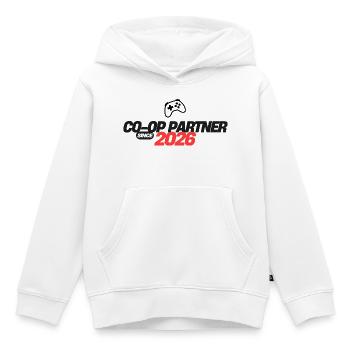 Player-Two-Store - Kinder Premium Organic Hoodie - Weiß - Vorne - AI Model Kid Female (0cm)