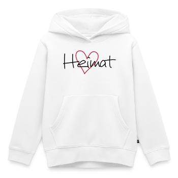 Heimat Herz - Kinder Premium Organic Hoodie - Weiß - Vorne - AI Model Kid Female (0cm)
