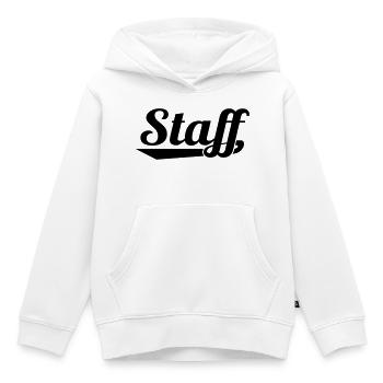 2541614 127337063 STAFF - Kids Premium Organic Hoodie - white - Front - AI Model Kid Female (0cm)