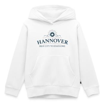 Hannover - Kinder Premium Organic Hoodie - Weiß - Vorne - AI Model Kid Female (0cm)