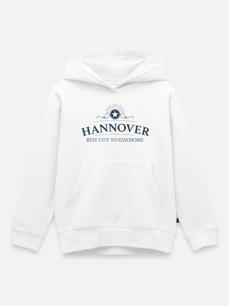 Hannover - Kinder Premium Organic Hoodie - Weiß