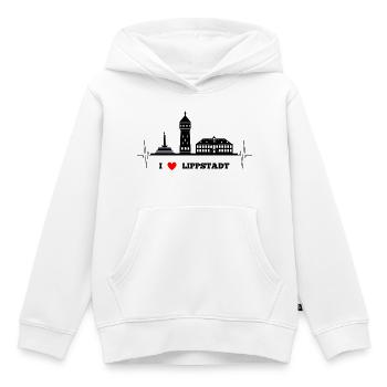 Skyline Lippstadt - Kinder Premium Organic Hoodie - Weiß - Vorne - AI Model Kid Female (0cm)