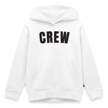 équipage - Sweat Premium à capuche enfant bio - blanc - Devant - AI Model Kid Female (0cm)