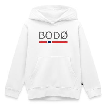 Bodo - Norvège - Norvège - Norvège - Sweat Premium à capuche enfant bio - blanc - Devant - AI Model Kid Female (0cm)