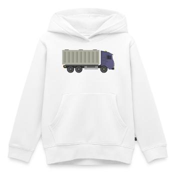 Container trucks - Kids Premium Organic Hoodie - white - Front - AI Model Kid Female (0cm)