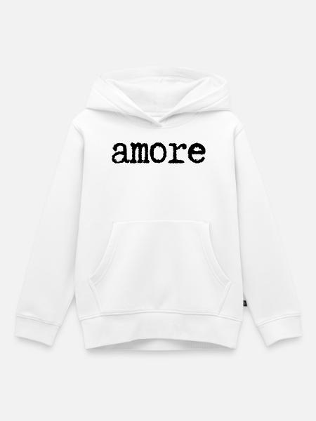 amore - Kinder Premium Organic Hoodie - Weiß